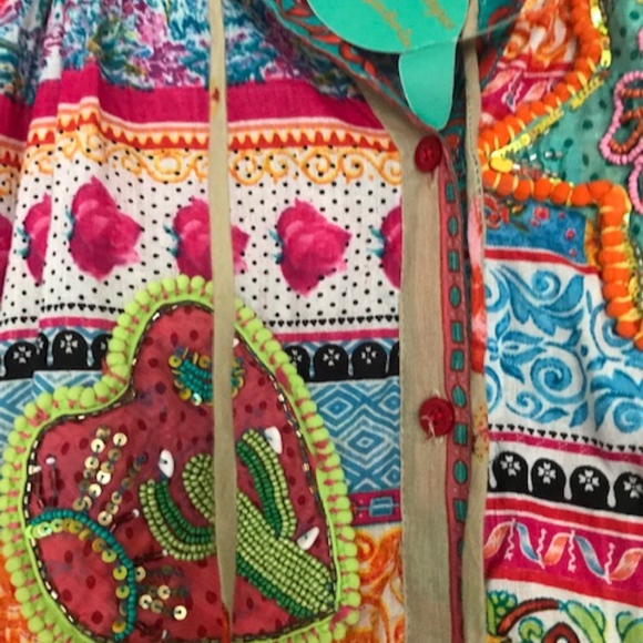 Antica Sartoria Cotton Maxi Dress One Size All - Picture 3 of 4